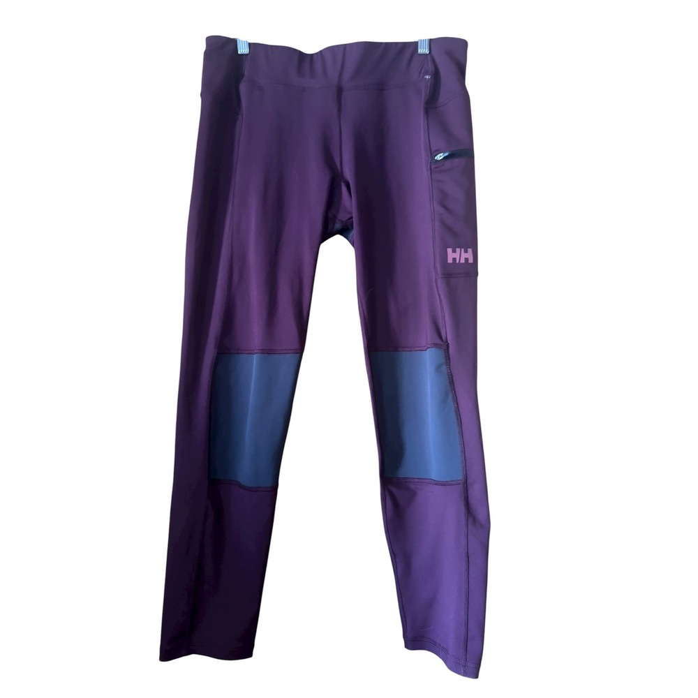 Helly Hansen Women's Purple Athletic Leggings with Pockets sailing pants